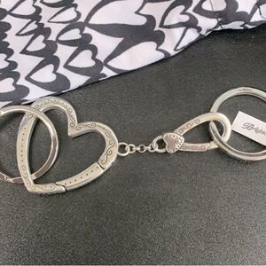Brighton Silver Hearts Key Holder